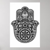 Hamsa Hand Print Poster (Vorne)