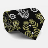 Hamsa Hand Protection Art Krawatte (Gerollt)