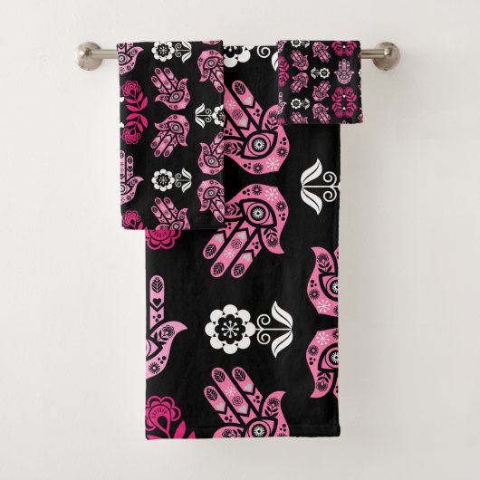 Hamsa-Hand-Schutz-Kunst Badhandtuch Set (Insitu)