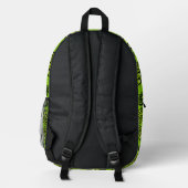 Hamsa-Hand-Schutz-Kunst Bedruckter Rucksack (Rückseite)