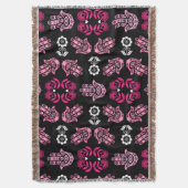 Hamsa-Hand-Schutz-Kunst Decke (Vorderseite Vertikal)