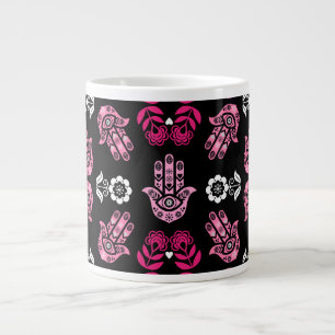 Hamsa-Hand-Schutz-Kunst Jumbo-Tasse