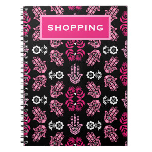 Hamsa-Hand-Schutz-Kunst Notizblock