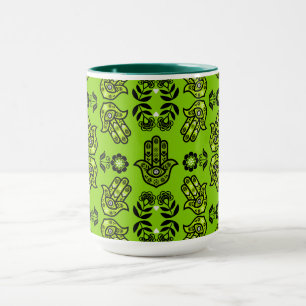 Hamsa-Hand-Schutz-Kunst Tasse