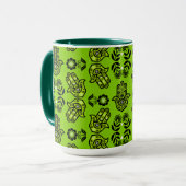 Hamsa-Hand-Schutz-Kunst Tasse (Vorderseite Links)