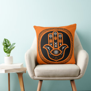 Hamsa-Hand-Schutz vor dem Bösen Blick Kissen