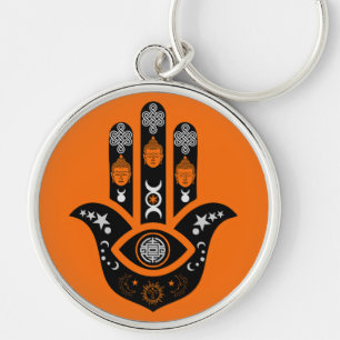 Hamsa-Hand-Schutz vor dem Bösen Blick Schlüsselanhänger