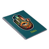 Hamsa Hand Spiral Notebook Notizblock (Rechte Seite)