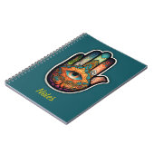 Hamsa Hand Spiral Notebook Notizblock (Linke Seite)