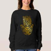 Hamsa Hand Spiritual Mystic Eye Third Eye All Seei Sweatshirt (Vorderseite)