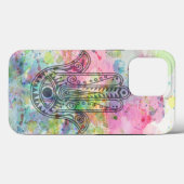 HAMSA Hand Symbol Farbige Wasserfarbe Case-Mate iPhone Hülle (Rückseite (Horizontal))