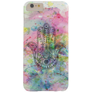 HAMSA Hand Symbol Farbige Wasserfarbe Barely There iPhone 6 Plus Hülle