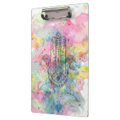 HAMSA Hand Symbol Farbige Wasserfarbe Klemmbrett (Links)