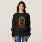 Hamsa-Hand-Tigerauge 2 Sweatshirt (Vorne ganz)
