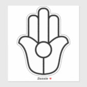 Hamsa Hand von Fatima Aufkleber (Blatt)
