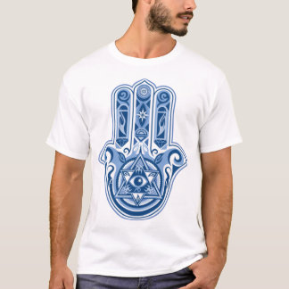 Hamsa Hand von Fatima Hamsa alle sehen Auge T-Shirt