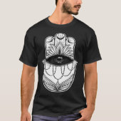 Hamsa Hand Yogi Hand Hams Amulet Good Luck Charm B T-Shirt (Vorderseite)