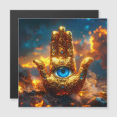 HAMSA HAND - ZEN BUDDHISM MAGNETKARTE (Vorne/Hinten)