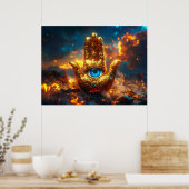 HAMSA HAND - ZEN BUDDHISMUS POSTER (Küche)