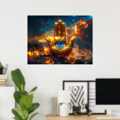 HAMSA HAND - ZEN BUDDHISMUS POSTER (Heimbüro)