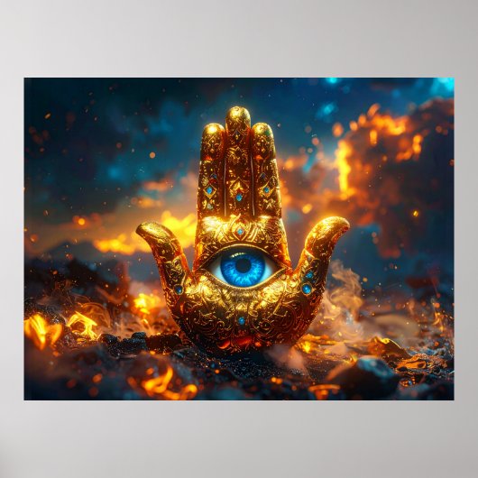 HAMSA HAND - ZEN BUDDHISMUS POSTER (Vorne)