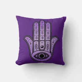 Hamsa Handdesign auf Kissen