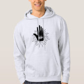 Hamsa Handdrittes Augen-Soul-Erleuchtung Pineal Hoodie (Vorderseite)