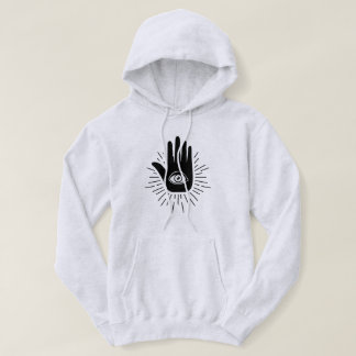 Hamsa Handdrittes Augen-Soul-Erleuchtung Pineal Hoodie