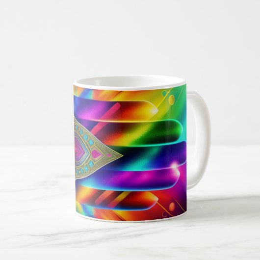 Hamsa Handschutz-Tasse Kaffeetasse (VorderseiteRechts)