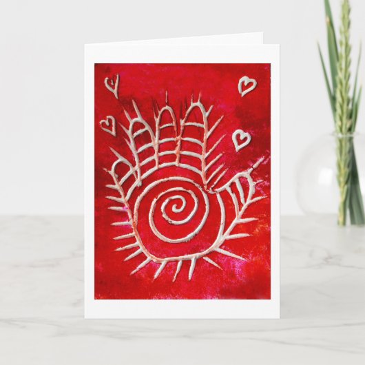 Hamsa/heilende Hand/Hand von Fatima Karte (Vorderseite)