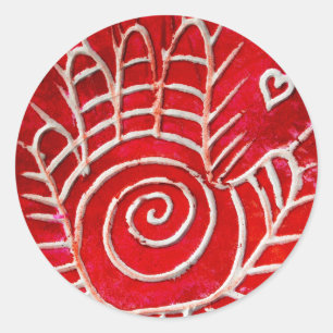 Hamsa/heilende Hand/Hand von Fatima Runder Aufkleber