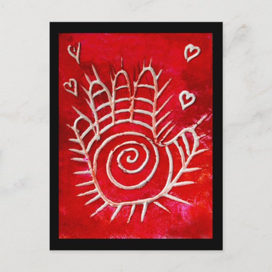Hamsa / HeilHand / Hand des Fatimas Postkarte (Vorderseite)