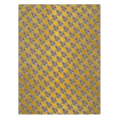 Hamsa Hört Blume Opal Art on Gold Tischdecke (Vorderseite)