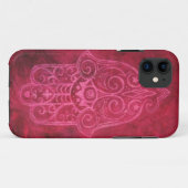 Hamsa in der Magenta Case-Mate iPhone Hülle (Rückseite (Horizontal))