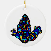 Hamsa Ji - Keramik Ornament (Hinten)