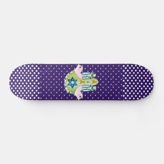 Hamsa Judaika Skateboard (Horizontal)