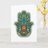 Hamsa Karte (Gelbe Blume)
