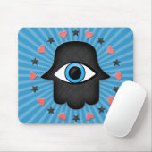 Hamsa khamsa Auge in der Hand der Göttin Mousepad (Mit Mouse)