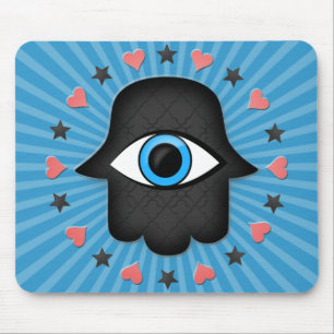 Hamsa khamsa Auge in der Hand der Göttin Mousepad