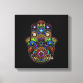 Hamsa Leinwand Black (Vorderseite)