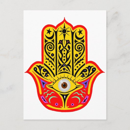 Hamsa - Magic Hamsa Postkarte (Vorderseite)