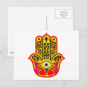 Hamsa - Magic Hamsa Postkarte (Vorne/Hinten)