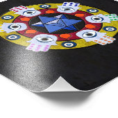 Hamsa Mandala Fotodruck (Ecke)