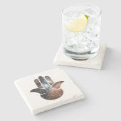 Hamsa Milky Way Steinuntersetzer (Seitenansicht)