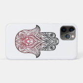 Hamsa mit bohischem Muster Case-Mate iPhone Hülle (Rückseite (Horizontal))