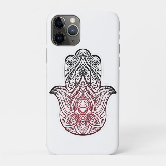 Hamsa mit bohischem Muster Case-Mate iPhone Hülle (Rückseite)