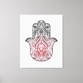 Hamsa mit bohischem Muster Leinwanddruck (Vorderseite)