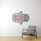Hamsa mit bohischem Muster Wandteppich (Beispiel (Horizontal))