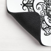 Hamsa mit ethnischem Verzierungs-Gekritzel Mousepad (Ecke)