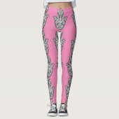 Hamsa Pink Leggings (Vorderseite)